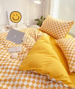 “Checker Pattern Bedding Set” – 3/4-dijelni set posteljine sa modernim kariranim uzorkom