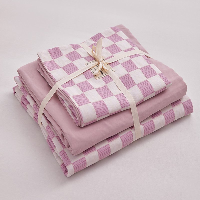 “Checker Pattern Bedding Set” – 3/4-dijelni set posteljine sa modernim kariranim uzorkom
