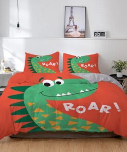 “Dino Dreams Bedding Set” – 2/3-dijelni set posteljine sa veselim dinosaur motivima