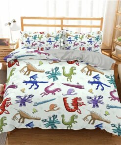 “Dino Dreams Bedding Set” – 2/3-dijelni set posteljine sa veselim dinosaur motivima