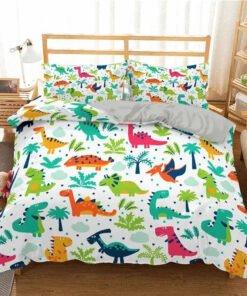 “Dino Dreams Bedding Set” – 2/3-dijelni set posteljine sa veselim dinosaur motivima