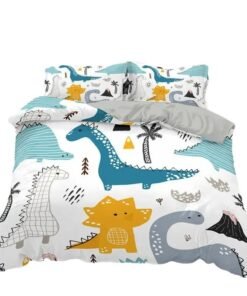 “Dino Dreams Bedding Set” – 2/3-dijelni set posteljine sa veselim dinosaur motivima