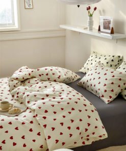 “Geometric Cotton Bedding Set” – Moderni 3/4-dijelni set posteljine sa geometrijskim uzorcima