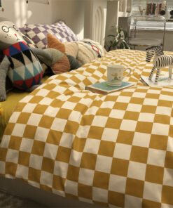 “Geometric Cotton Bedding Set” – Moderni 3/4-dijelni set posteljine sa geometrijskim uzorcima