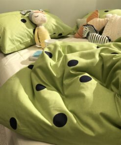 “Geometric Cotton Bedding Set” – Moderni 3/4-dijelni set posteljine sa geometrijskim uzorcima