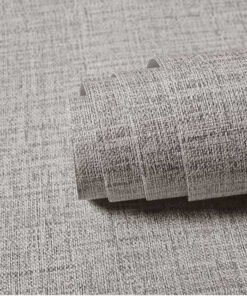 “Grid texture wallpaper” – Samoljepljive PVC tapete sa tekstilnom teksturom i vodootpornim slojem