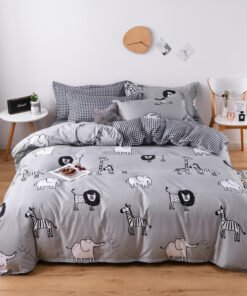 “Kids Cartoon Bedding Set” – 3/4-dijelni set posteljine sa veselim dječijim motivima i print uzorcima