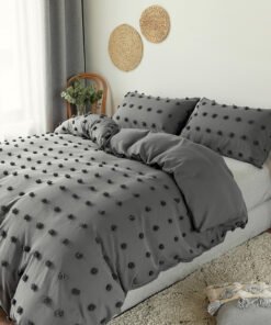 “Nordic Pom Pom Duvet Cover Set” – 3-dijelni set posteljine sa dekorativnim tuft detaljima
