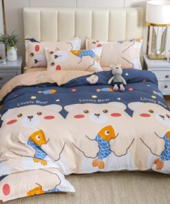 “Printed Cotton Blend Bedding Set” – 3/4-dijelni set posteljine od pamuka i poliestera (keper)