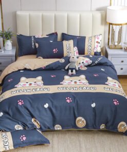 “Printed Cotton Blend Bedding Set” – 3/4-dijelni set posteljine od pamuka i poliestera (keper)