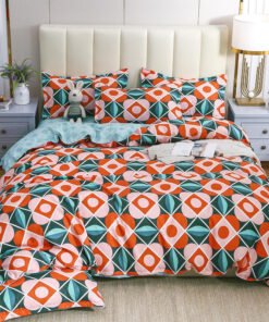 “Printed Cotton Blend Bedding Set” – 3/4-dijelni set posteljine od pamuka i poliestera (keper)