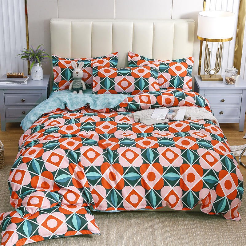 “Printed Cotton Blend Bedding Set” – 3/4-dijelni set posteljine od pamuka i poliestera (keper)