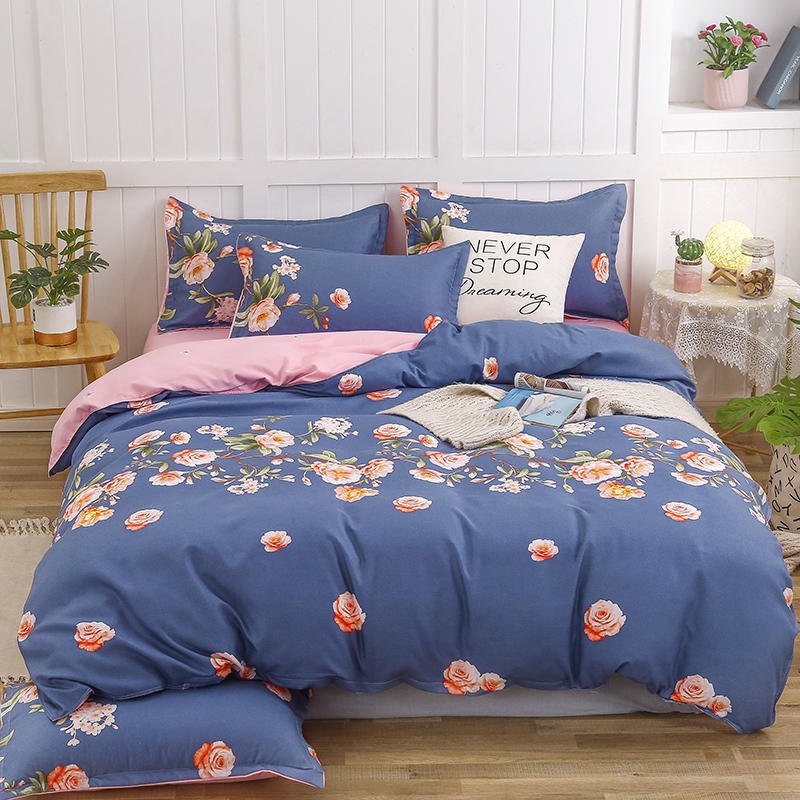 “Printed Cotton Blend Bedding Set” – 3/4-dijelni set posteljine od pamuka i poliestera (keper)