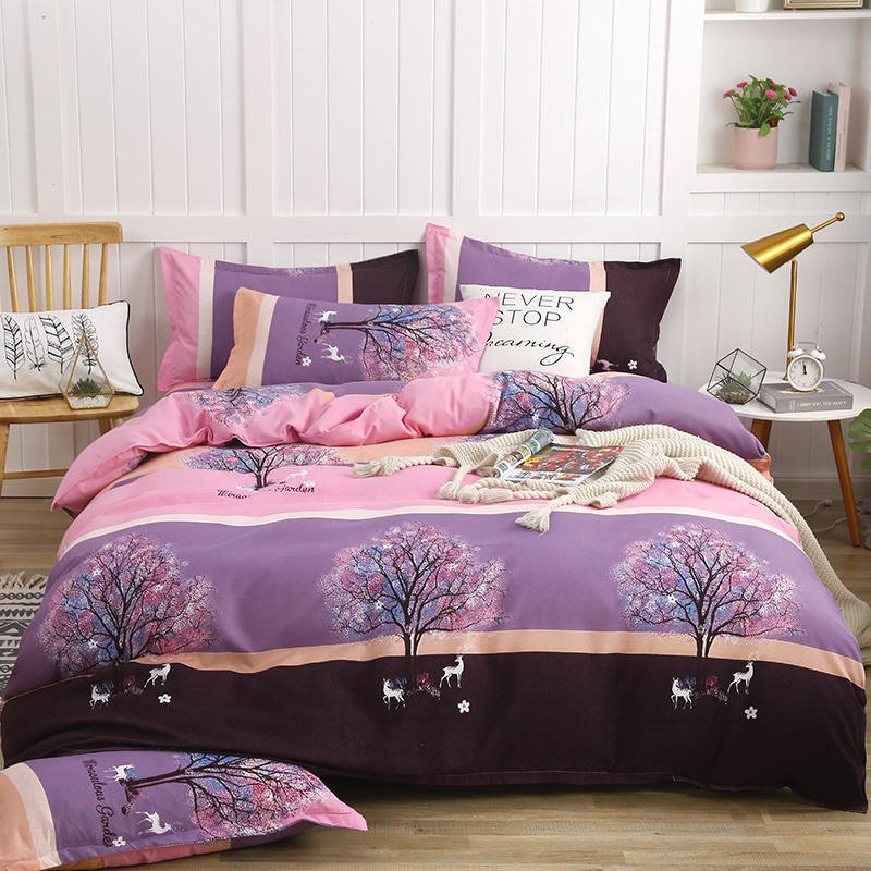 “Printed Cotton Blend Bedding Set” – 3/4-dijelni set posteljine od pamuka i poliestera (keper)
