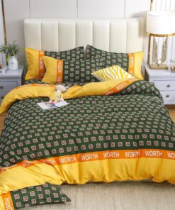 “Printed Cotton Blend Bedding Set” – 3/4-dijelni set posteljine od pamuka i poliestera (keper)