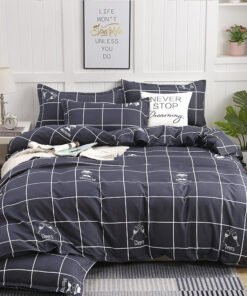 “Printed Cotton Blend Bedding Set” – 3/4-dijelni set posteljine od pamuka i poliestera (keper)