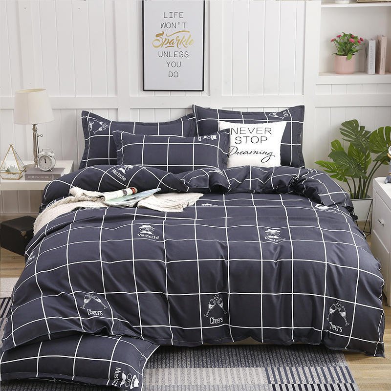 “Printed Cotton Blend Bedding Set” – 3/4-dijelni set posteljine od pamuka i poliestera (keper)