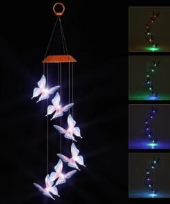 “Solar Butterfly Wind Chime” – LED solarni viseći leptiri za vrt i balkon