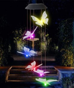 “Solar Butterfly Wind Chime” – LED solarni viseći leptiri za vrt i balkon