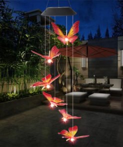 “Solar Butterfly Wind Chime” – LED solarni viseći leptiri za vrt i balkon