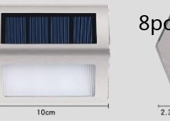 “Solar Deck Light” – Solarna LED zidna i stepenišna svjetiljka od nehrđajućeg čelika