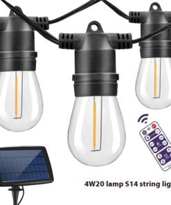 “Solar Edison String Lights” – LED solarni rasvjetni lanac za vrt, terasu i balkon