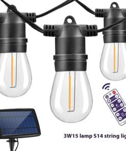“Solar Edison String Lights” – LED solarni rasvjetni lanac za vrt, terasu i balkon