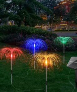 “Solar Fiber Optic Firework Light” – LED solarna vrtna vatromet lampa sa optičkim vlaknima