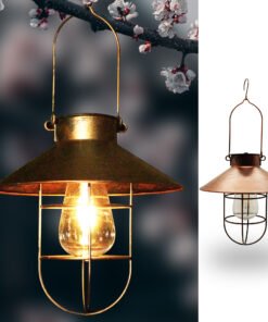 “Solar Hanging Lantern” – Retro solarni viseći fenjer sa toplim LED osvjetljenjem