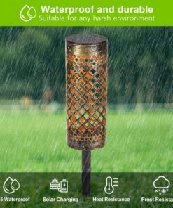 “Solar Mesh Torch Light” – LED solarna vrtna baklja sa dekorativnim osvjetljenjem