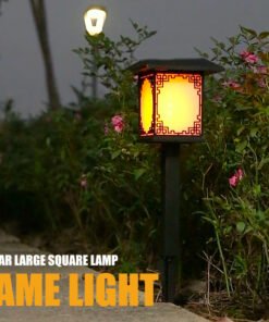 “Solar Oriental Post Light” – LED solarna kvadratna vrtna svjetiljka za stubove i staze