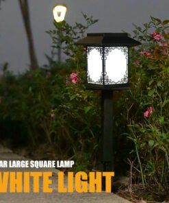 “Solar Oriental Post Light” – LED solarna kvadratna vrtna svjetiljka za stubove i staze