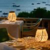 “Solar Rattan Lantern” – Dekorativna solarna LED vrtna lampa za dvorište i terasu