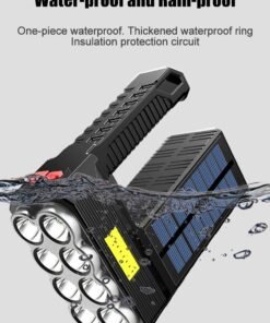 “Solar Search Flashlight” – Punjiva LED ručna svjetiljka sa COB panelom i USB punjenjem