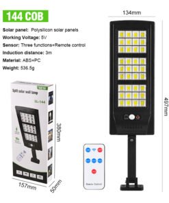 “Solar Sensor Wall Light” – Modularna solarna LED zidna svjetiljka sa daljinskim upravljačem