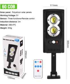 “Solar Sensor Wall Light” – Modularna solarna LED zidna svjetiljka sa daljinskim upravljačem