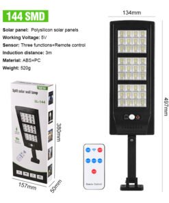 “Solar Sensor Wall Light” – Modularna solarna LED zidna svjetiljka sa daljinskim upravljačem