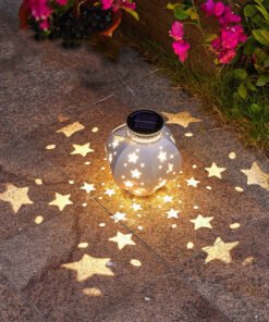 “Solar Star Lantern” – Dekorativni solarni vrtni fenjer sa efektom zvijezda