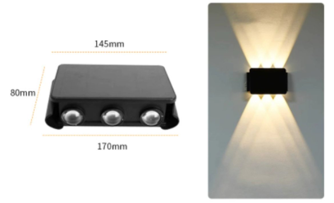 “Solar Wall Light” – Vodootporna LED solarna zidna lampa sa gornjim i donjim osvjetljenjem