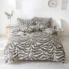 “Zebra Pattern Bedding Set” – 4-dijelni set posteljine sa modernim zebra uzorkom