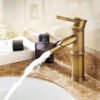 "AntiqueBamboo" – Retro bakrena slavina (Waterfall efekat)