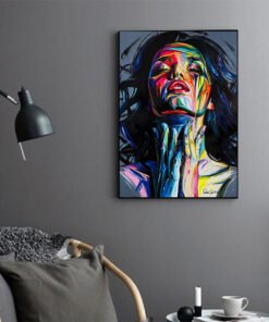 Apstraktni Ženski Portret - Moderno Platno (Inkjet Print)