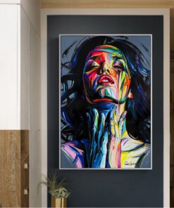 Apstraktni Ženski Portret - Moderno Platno (Inkjet Print)