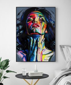 Apstraktni Ženski Portret - Moderno Platno (Inkjet Print)