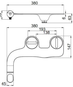 "AquaCare" – Ultra-tanki bide nastavak (Dual Nozzle)