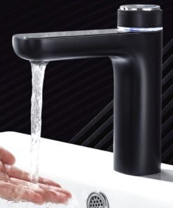 "DigiFlow Smart" – Inteligentna LED slavina (Crna / Krom)