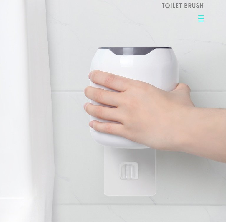 "Hygienic Pro" Silikonska WC Četka - Set za Zidnu/Podnu montažu