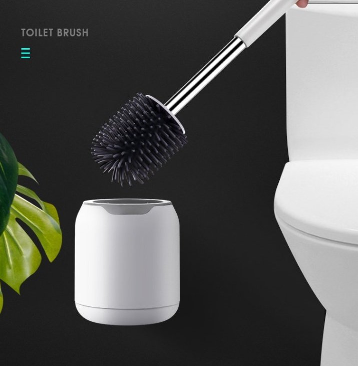 "Hygienic Pro" Silikonska WC Četka - Set za Zidnu/Podnu montažu