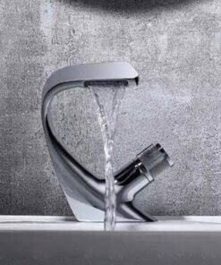 Luksuzna "Waterfall" Miješajuća Slavina za Umivaonik (Medijapan/Mesing)