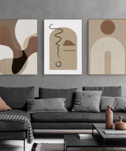 Moderna Ekspresionistička Zidna Umjetnost - Set od 5 Portreta (Canvas)